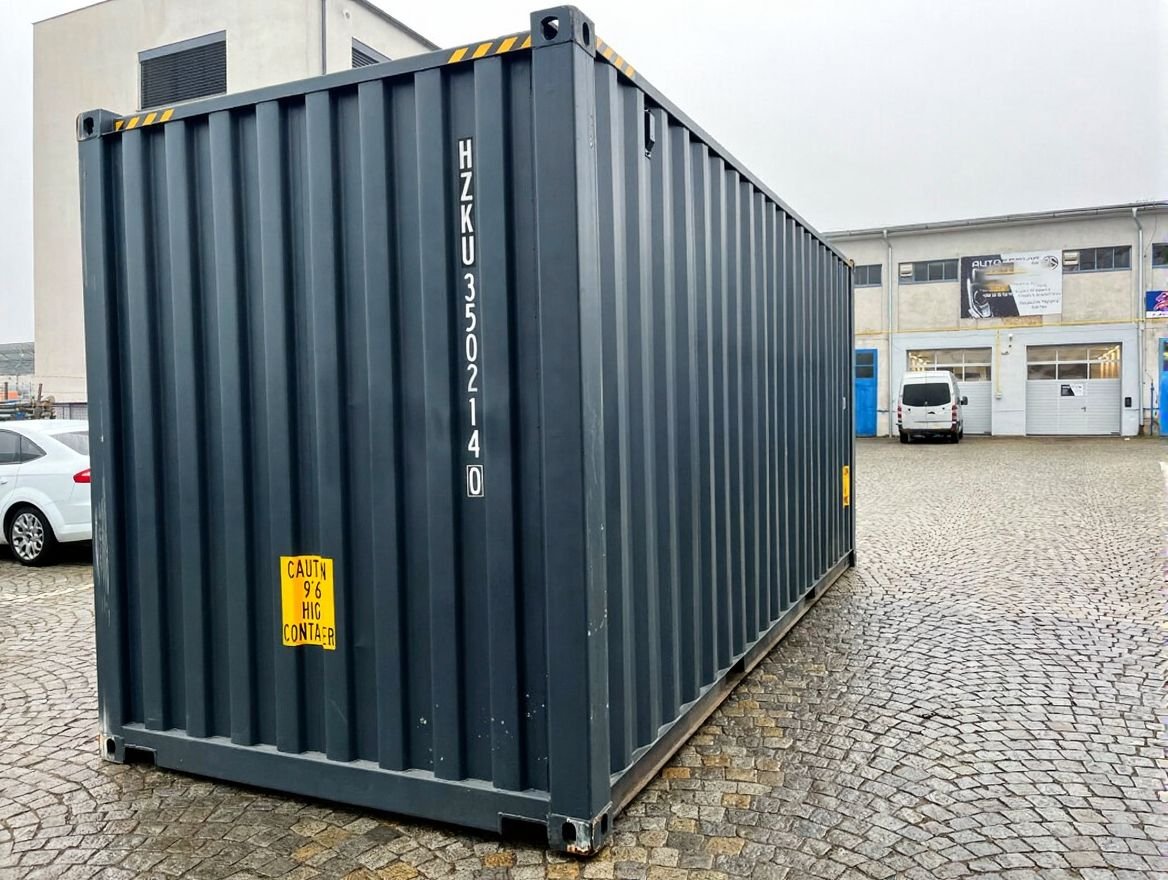 20 fods High Cube antracitgrå bagside