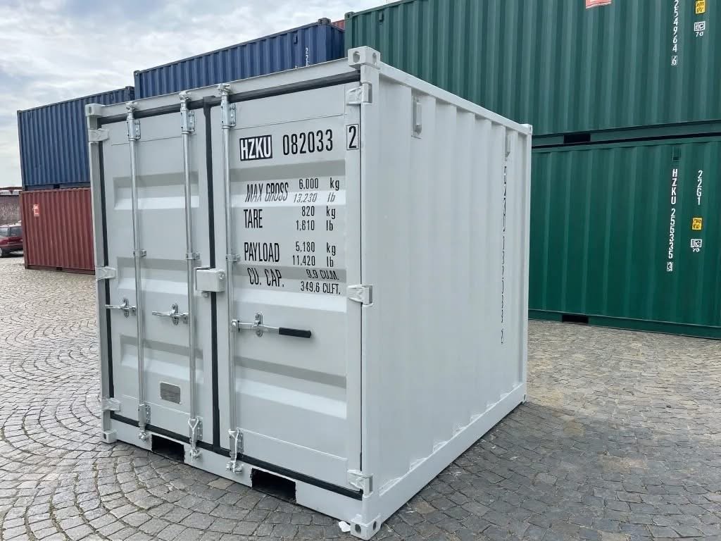 8 fods container hvid vue 3/4 donnees