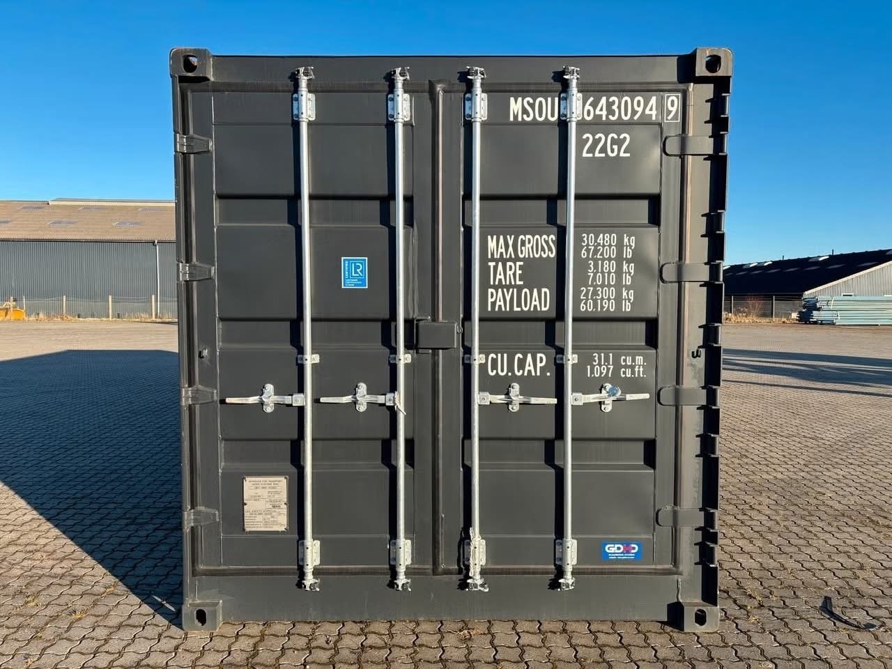 20 fods container sort porte données