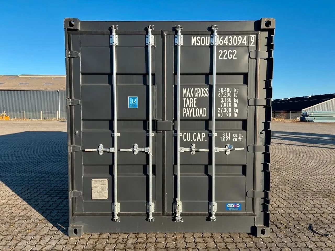 20 fods container sort porte données