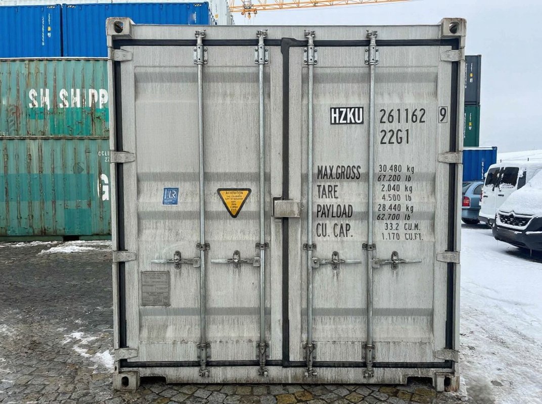 20 fods container graa RAL7035