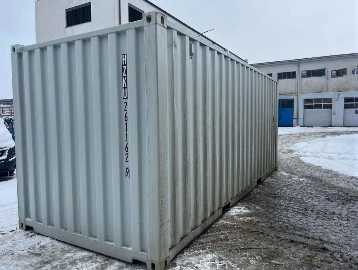 20 fods container graa bagside