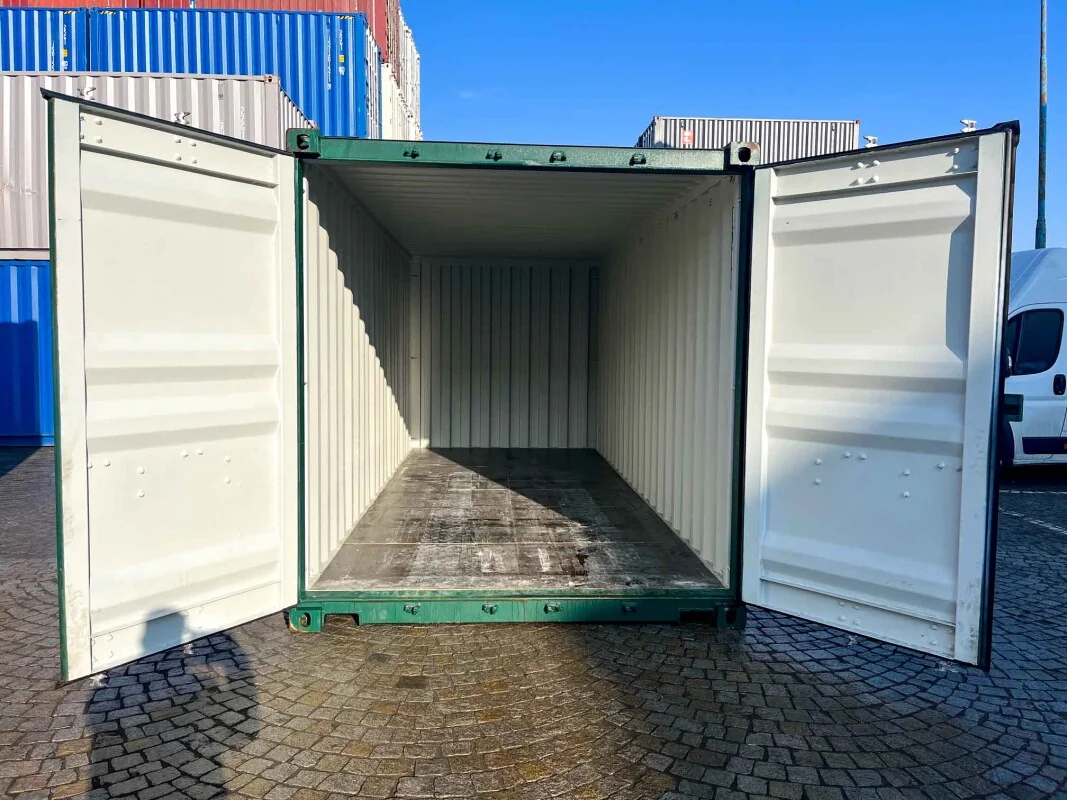 20 fods container groen indeni1